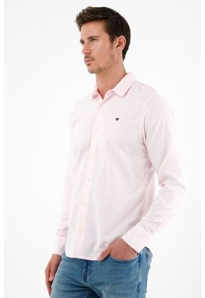 Camisa Rosada Manga Larga Para Hombre