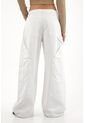 Tennis Jean Wide Leg Con Bolsillos Asimétricos Blanco Para Mujer de Tennis
