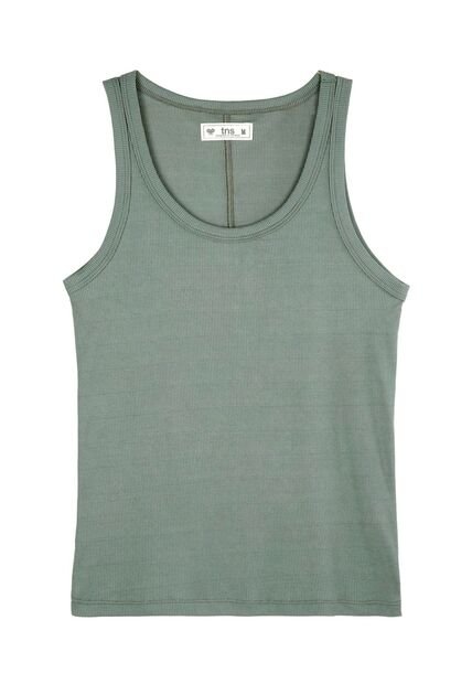 Camiseta Manga Sisa Verde Para Mujer