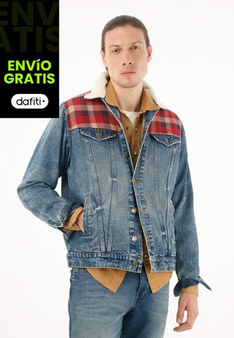 Tennis Chaqueta Tipo Trucker Forrada En Ovejo Para Hombre Tennis