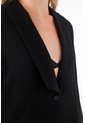 Tennis Abrigo Tipo Blazer Negro Para Mujer de Tennis