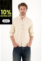 Tennis Camisa Manga Larga Con Raqueta Bordada Verde Para Hombre de Tennis