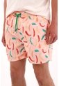 Pantaloneta Con Estampado De Chiles Para Hombre de Tennis