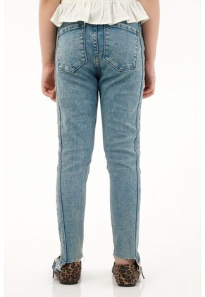 Jean Jegging Azul De Bota Asimétrica Para Niña