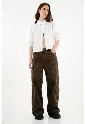 Camisa Blanca En Popelina Para Mujer