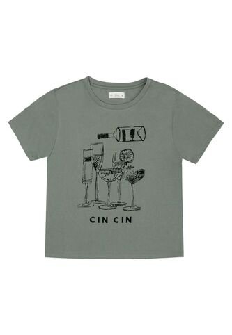 Tennis Camiseta Gris Manga Corta Para Mujer Tennis