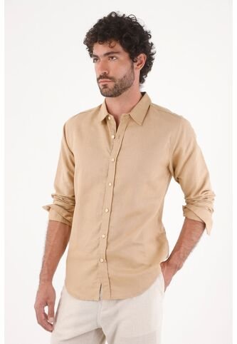 Tennis Camisa Para Hombre En Lino Arena Fit Regular Y Fresca Tennis