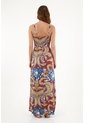 Vestido Largo Estampado De Tiras Para Mujer de Tennis