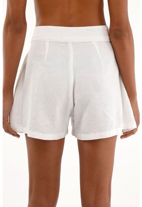 Tennis Bermuda Tiro Alto Con Bordados Para Mujer