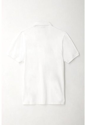 Tennis Polo Blanca Lycra-algodón Para Hombre