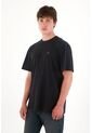 Tennis Camiseta Básica Estampada En Espalda Negro Para Hombre de Tennis