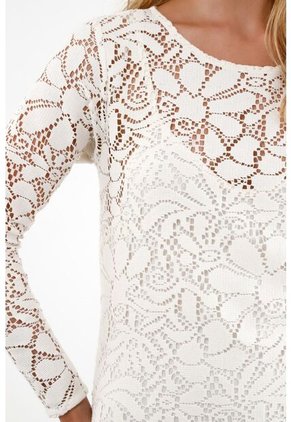 Tennis Vestido Crudo Tejido Para Mujer