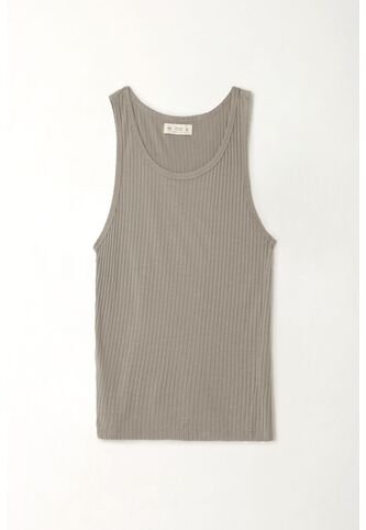 Tennis Camiseta Manga Sisa Gris Para Mujer Tennis