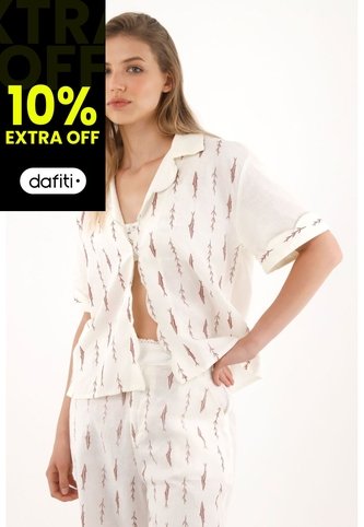 Tennis Camisa Manga Corta Con Estampado De Peces Para Mujer Tennis