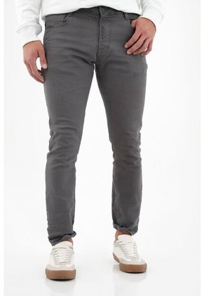 Pantalón Cinco Bolsillos Gris Para Hombre