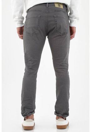 Pantalón Cinco Bolsillos Gris Para Hombre