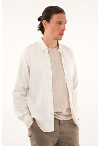 Tennis Camisa Crudo Con Bolsillos Delanteros Para Hombre Tennis