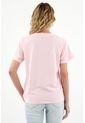 Camiseta Rosada Cuello Redondo Para Mujer de Tennis