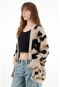 Tennis Buzo Afelpado Oversize De Animal Print De Ajuste Relajado Para Mujer de Tennis