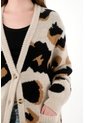 Tennis Buzo Afelpado Oversize De Animal Print De Ajuste Relajado Para Mujer de Tennis