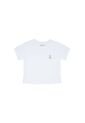 Camiseta Blanca Con Bordado Decorativo Para Niña de Tennis