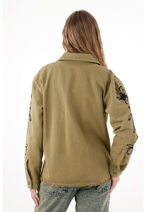 Tennis Chaqueta En 100% Algodón Verde Para Mujer