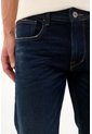 Tennis Jean Recto Con Detalles Selvedge Azul Oscuro Para Hombre de Tennis
