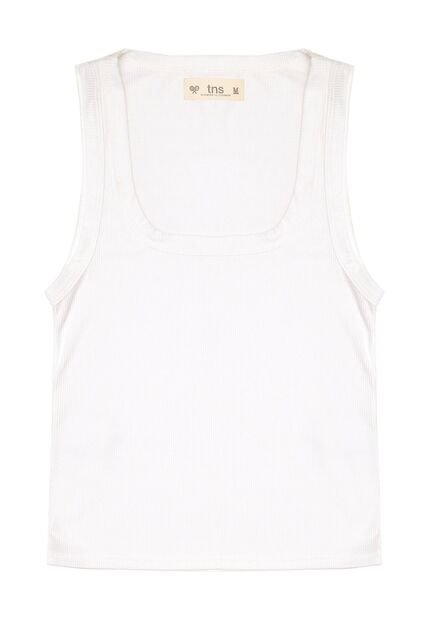 Tennis Camiseta Tipo Esqueleto En Rib Para Mujer