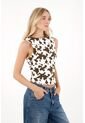 Tennis Camiseta Manga Sisa Animal Print Para Mujer de Tennis