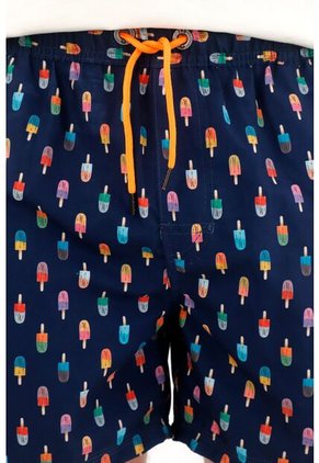 Tennis Pantaloneta De Baño Con Estampado De Paletas Para Hombre