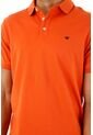 Tennis Polo Naranja Con Cuello Y Puños En Rib Para Hombre de Tennis