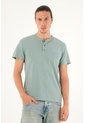 Tennis Camiseta Verde Manga Corta Para Hombre de Tennis