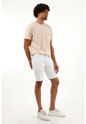 Tennis Bermuda Nudy Blanca Para Hombre