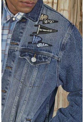 Chaqueta Azul Para Hombre