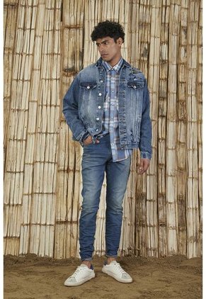 Chaqueta Azul Para Hombre