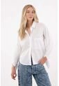 Tennis Camisa Manga Larga Con Bolsillo Blanca Para Mujer de Tennis