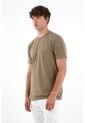 Camiseta Con Raqueta Estampada Café Para Hombre de Tennis