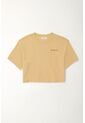 Tennis Camiseta Boxy Fit Con Mini Estampado Café Para Mujer de Tennis