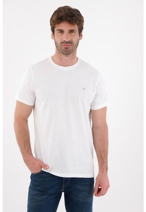 Tennis Camiseta Manga Corta Blanca Para Hombre