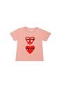 Camiseta Rosada Con Estampado Para Niña de Tennis