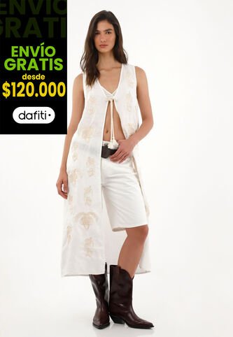 Tennis Bermuda Larga En Denim Crudo Para Mujer Tennis