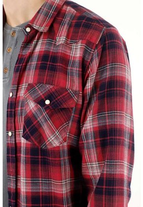 Tennis Camisa Tipo Leñadora Roja Para Hombre