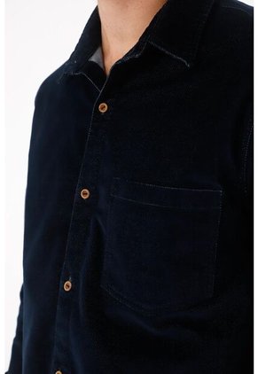 Tennis Camisa Clásica De Tacto Suave Azul Para Hombre