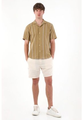 Tennis Camisa Con Diseño A Rayas Para Hombre