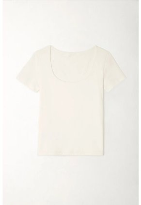 Tennis Camiseta Básica Manga Corta Café Para Mujer