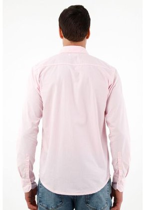 Tennis Camisa Cuello Francés Rosada Para Hombre
