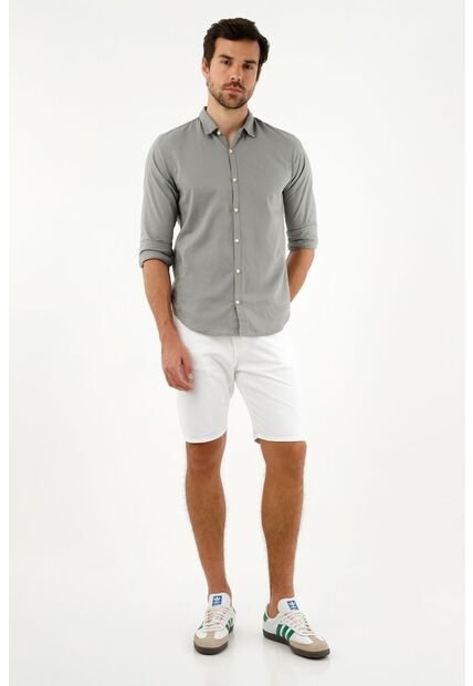 Camisa Cuello Clásico Para Hombre