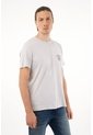 Tennis Camiseta Gris Estampada Para Hombre de Tennis