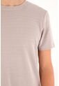 Camiseta Manga Corta De Tela Con Textura Café Para Hombre de Tennis