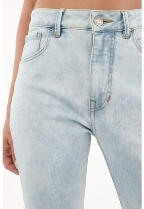 Tennis Jean Jegging De Tiro Alto Azul Claro Para Mujer